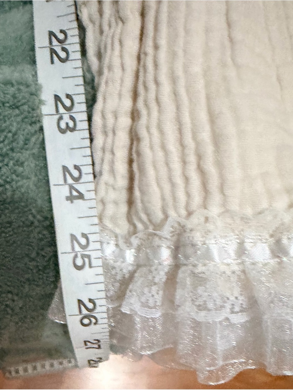 POL Cream Floral Ruffle Boho pants small - Picture 8 of 11